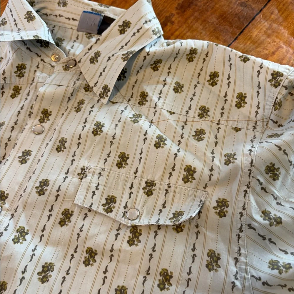 OP Men's Vintage Western Button Down Shirt - Picture 4 of 6